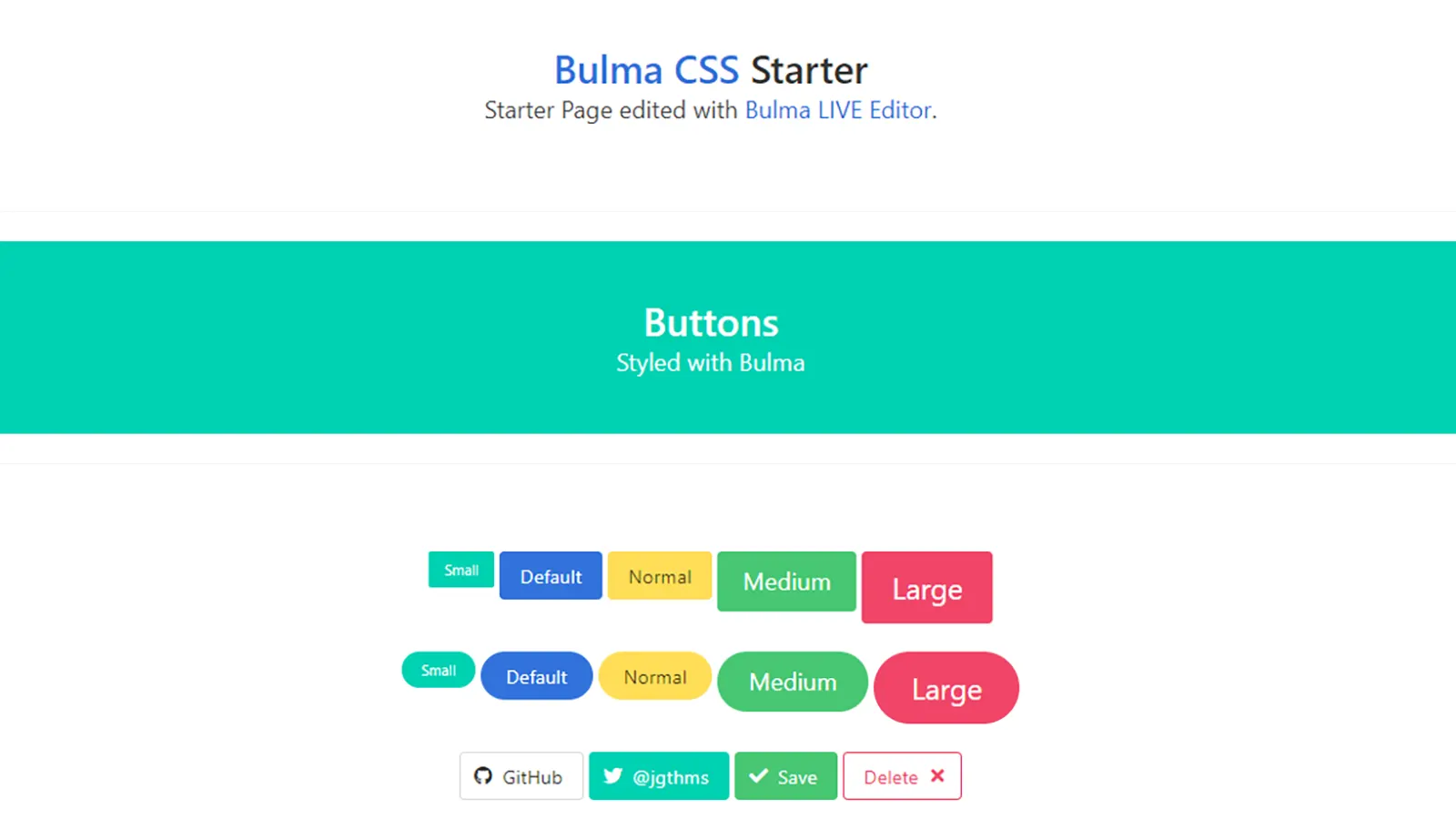 Starter One-page starter styled with Bulma CSS - Card Image.
